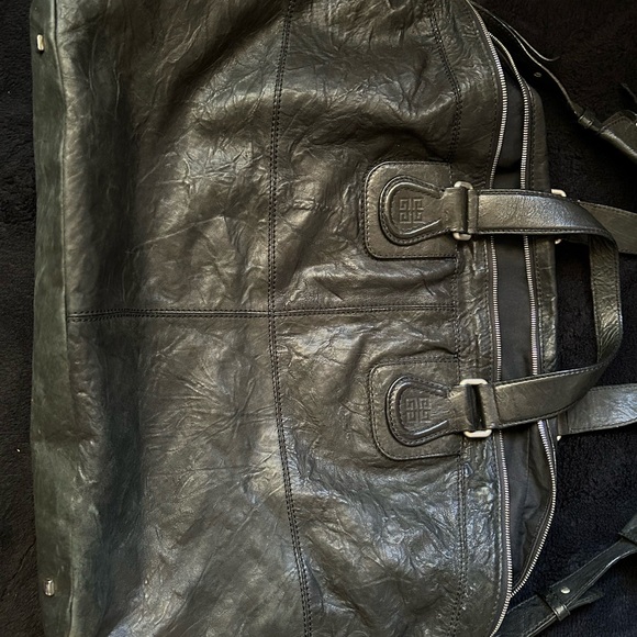 -Givenchy Nightingale Black Textured Leather Bag - Picture 9 of 10